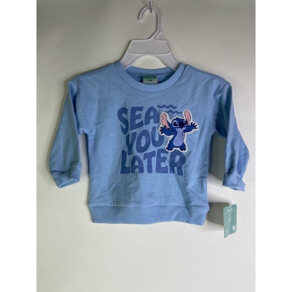 Disney Other - Disney Baby Lilo and Stitch Knit Long Sleeve Tee T-Shirt Top Unisex 18 Months